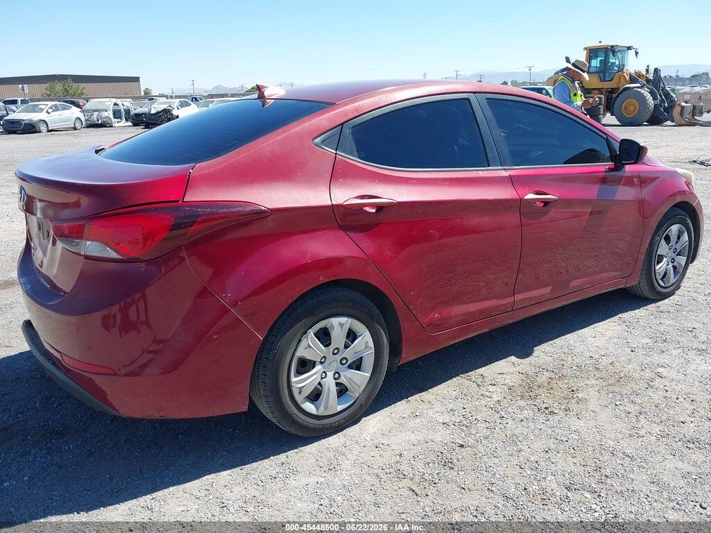 5NPDH4AE2GH709747 2016 HYUNDAI ELANTRA photo no. 4