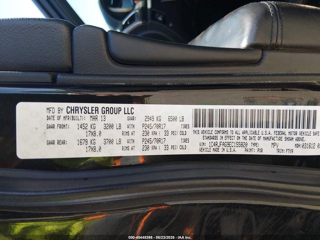 1C4RJFAG9EC155820 2014 JEEP GRAND CHEROKEE photo no. 9