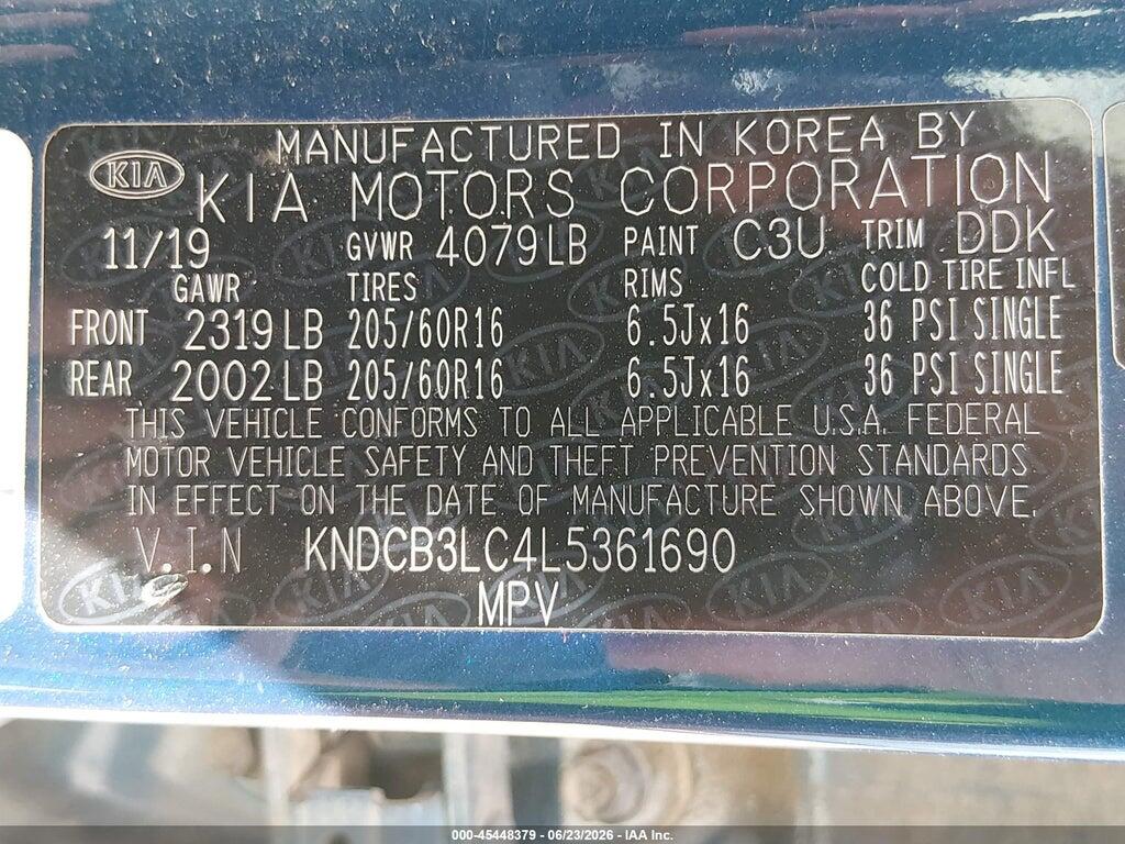 KNDCB3LC4L5361690 2020 KIA NIRO photo no. 9
