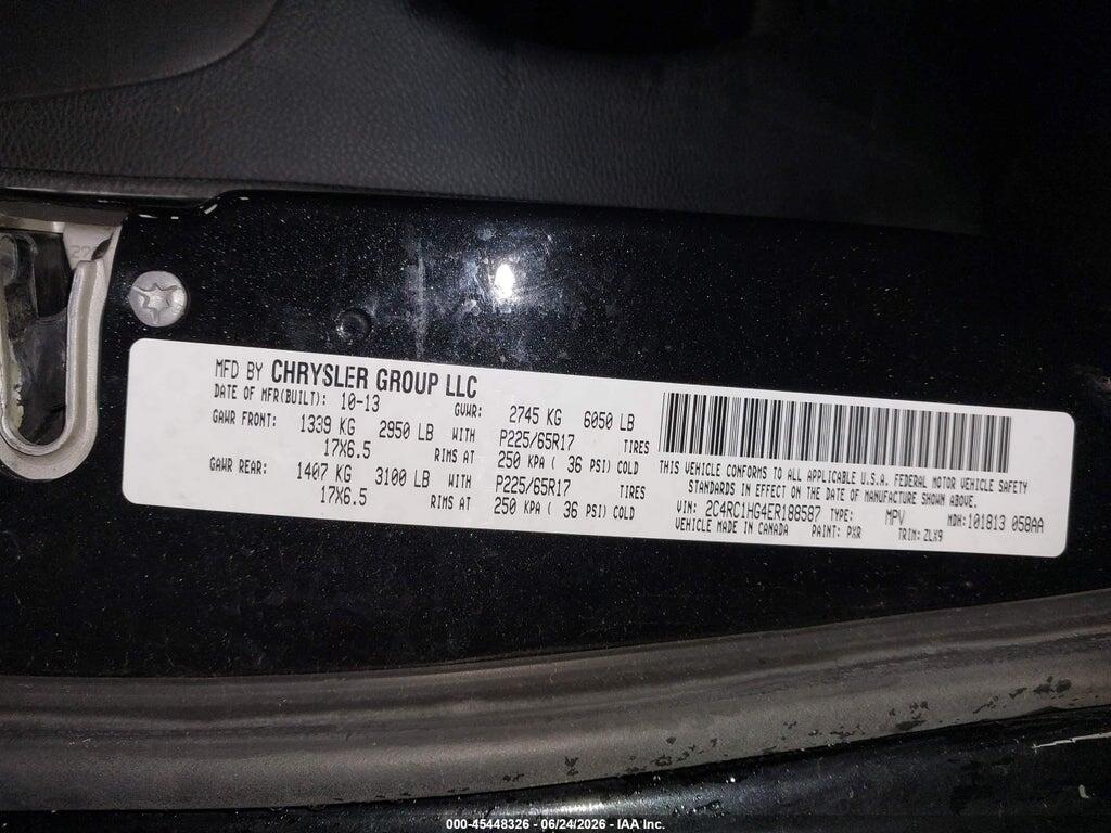 2C4RC1HG4ER188587 2014 CHRYSLER TOWN & COUNTRY photo no. 9
