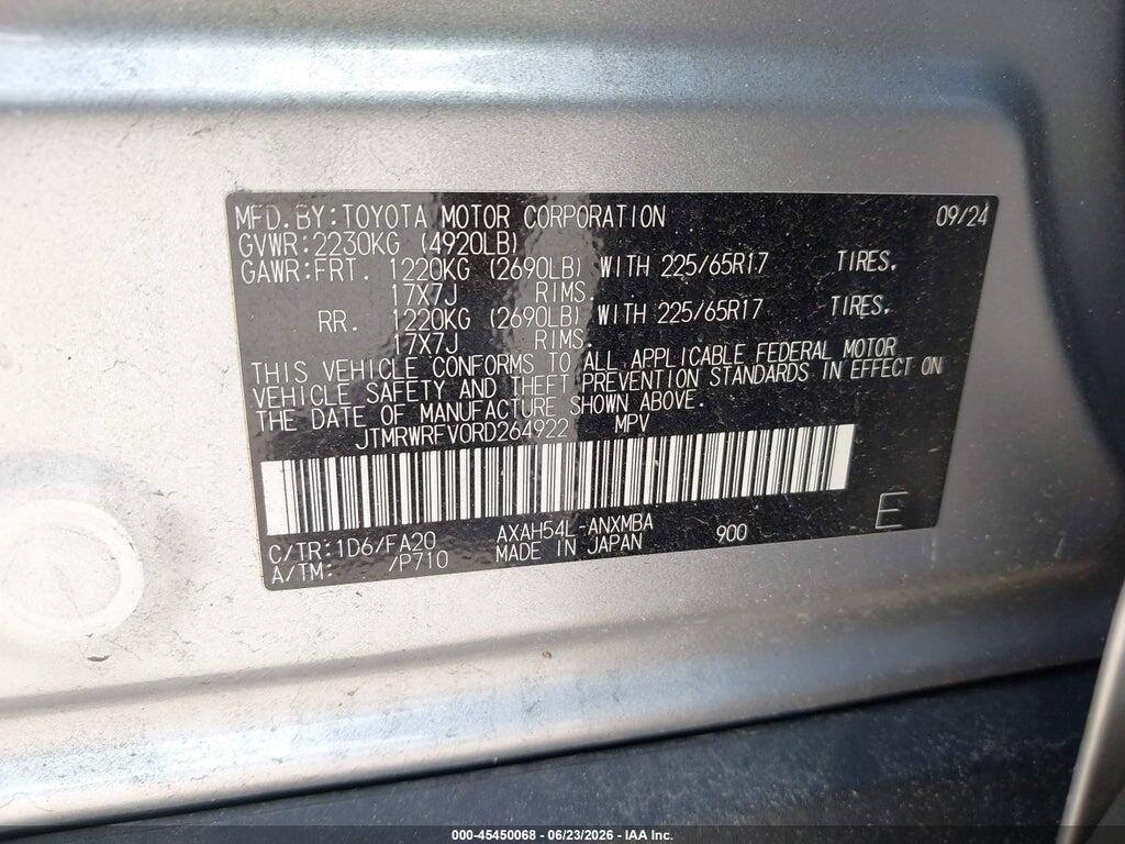 JTMRWRFV0RD264922 2024 TOYOTA RAV4 HYBRID photo no. 9