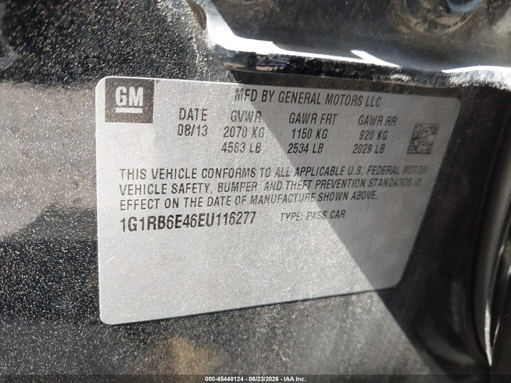 1G1RB6E46EU116277 2014 CHEVROLET VOLT photo no. 9