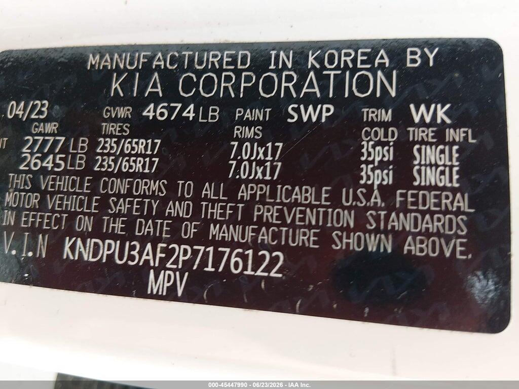 KNDPU3AF2P7176122 2023 KIA SPORTAGE photo no. 9