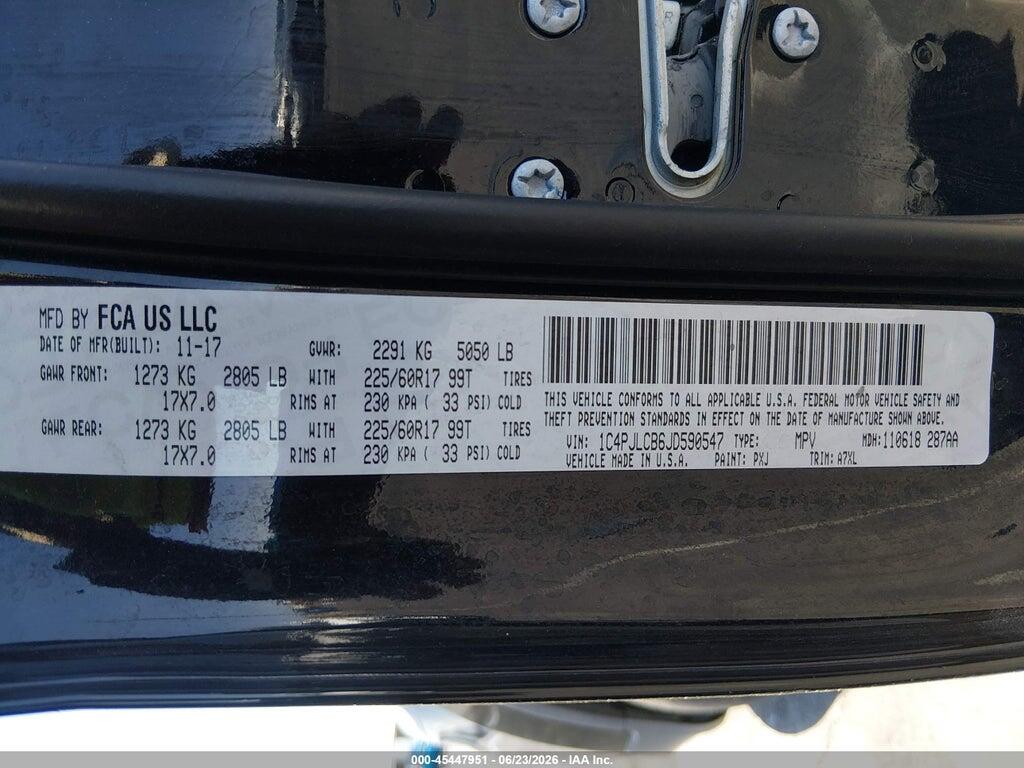 1C4PJLCB6JD590547 2018 JEEP CHEROKEE photo no. 9