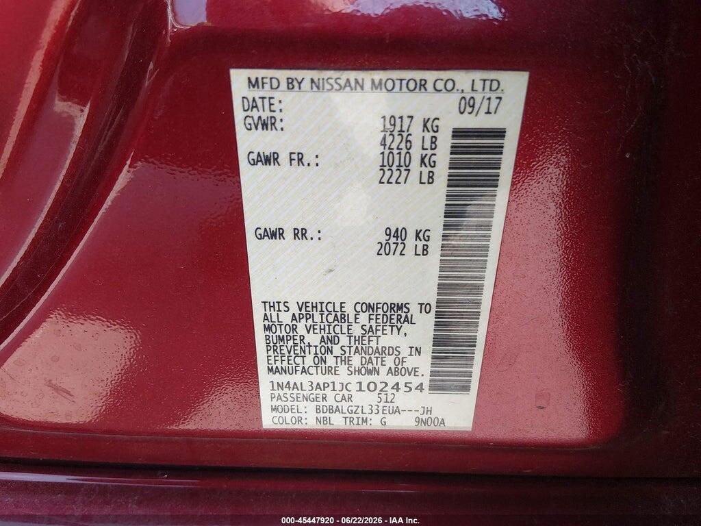1N4AL3AP1JC102454 2018 NISSAN ALTIMA photo no. 9