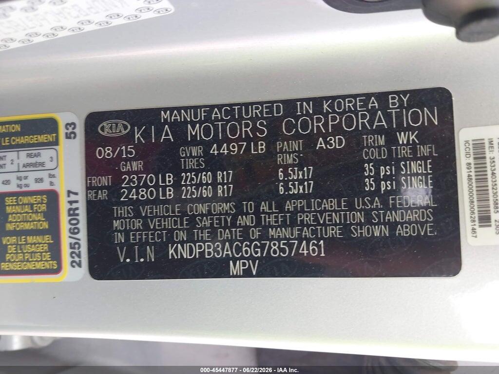 KNDPB3AC6G7857461 2016 KIA SPORTAGE photo no. 9