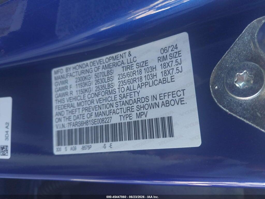 7FARS6H81SE008227 2025 HONDA CR-V HYBRID photo no. 9