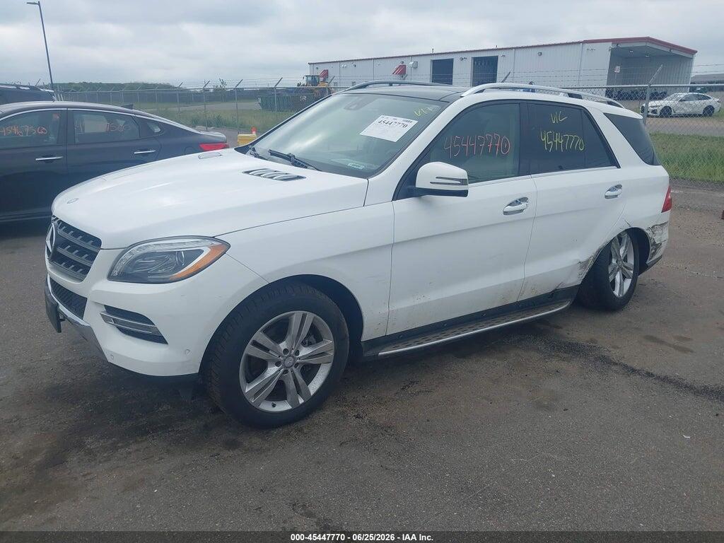 4JGDA5HB8EA364830 2014 MERCEDES-BENZ ML 350 photo no. 2