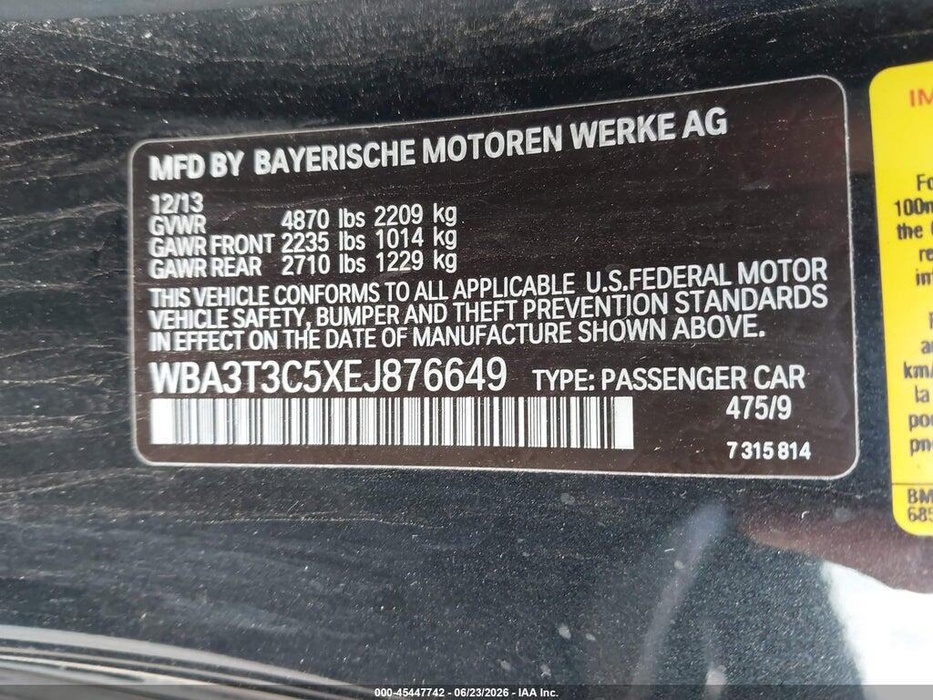 WBA3T3C5XEJ876649 2014 BMW 435I photo no. 9
