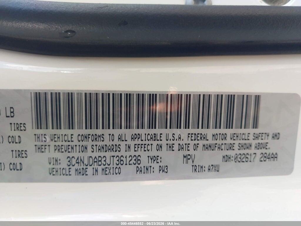 3C4NJDAB3JT361236 2018 JEEP COMPASS photo no. 9