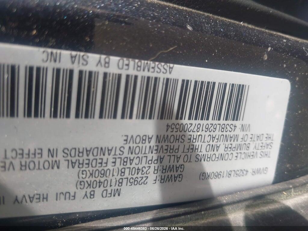 4S3BL626187200554 2008 SUBARU LEGACY (NATL photo no. 9
