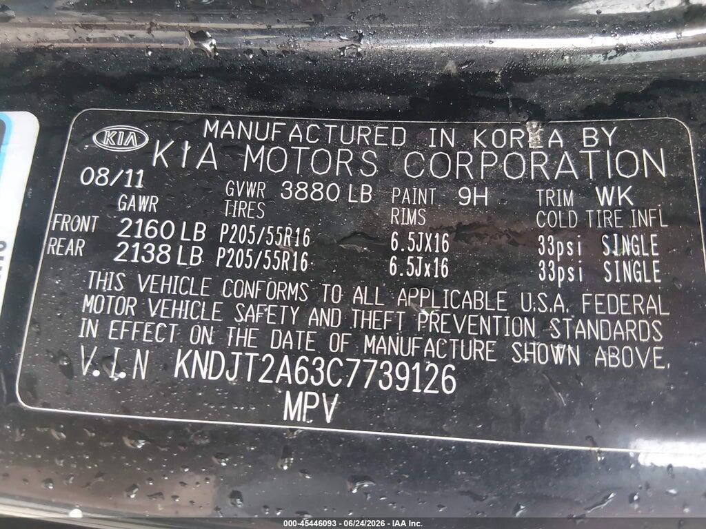 KNDJT2A63C7739126 2012 KIA SOUL photo no. 9