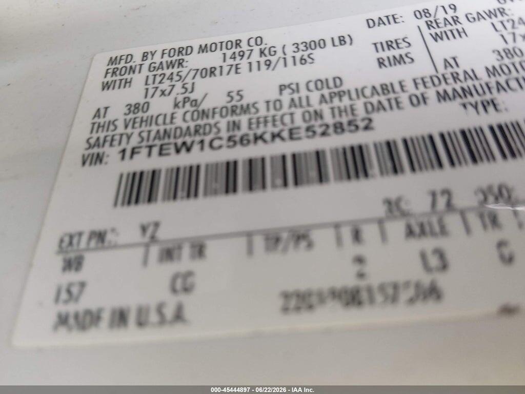 1FTEW1C56KKE52852 2019 FORD F-150 photo no. 9