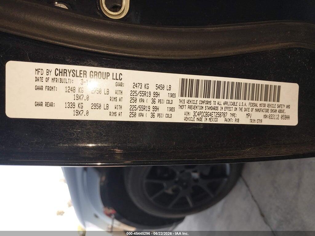 3C4PDCBG4ET258787 2014 DODGE JOURNEY photo no. 9