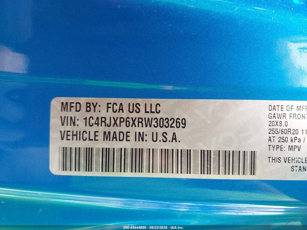 1C4RJXP6XRW303269 2024 JEEP WRANGLER 4XE photo no. 9