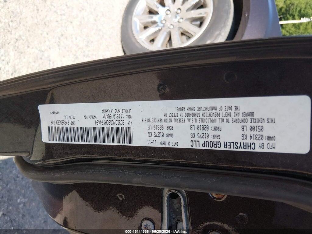 2C3CCACG9CH174494 2012 CHRYSLER 300 photo no. 9