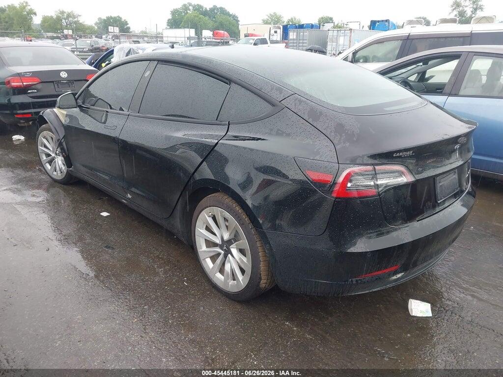 5YJ3E1EB7NF110034 2022 TESLA MODEL 3 photo no. 3