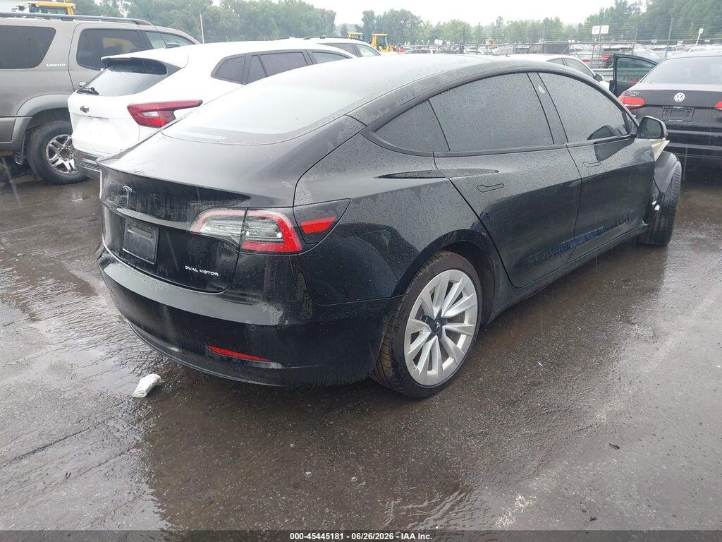5YJ3E1EB7NF110034 2022 TESLA MODEL 3 photo no. 4