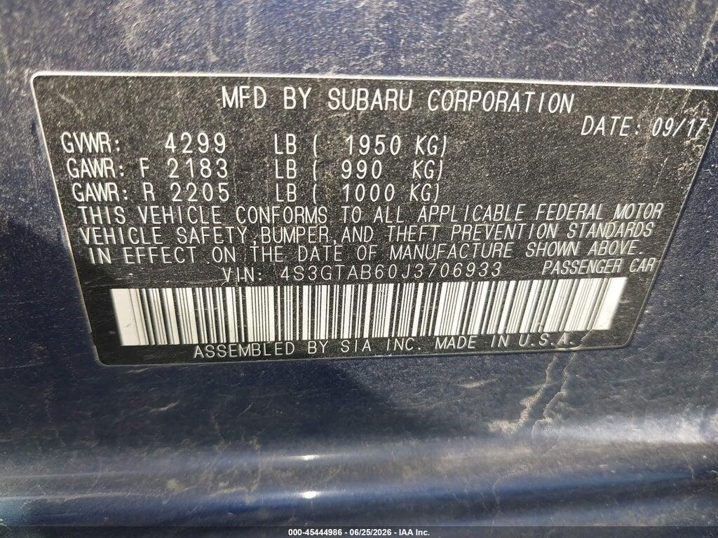 4S3GTAB60J3706933 2018 SUBARU IMPREZA photo no. 9