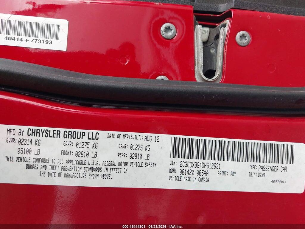 2C3CDXBG4DH512631 2013 DODGE CHARGER photo no. 9
