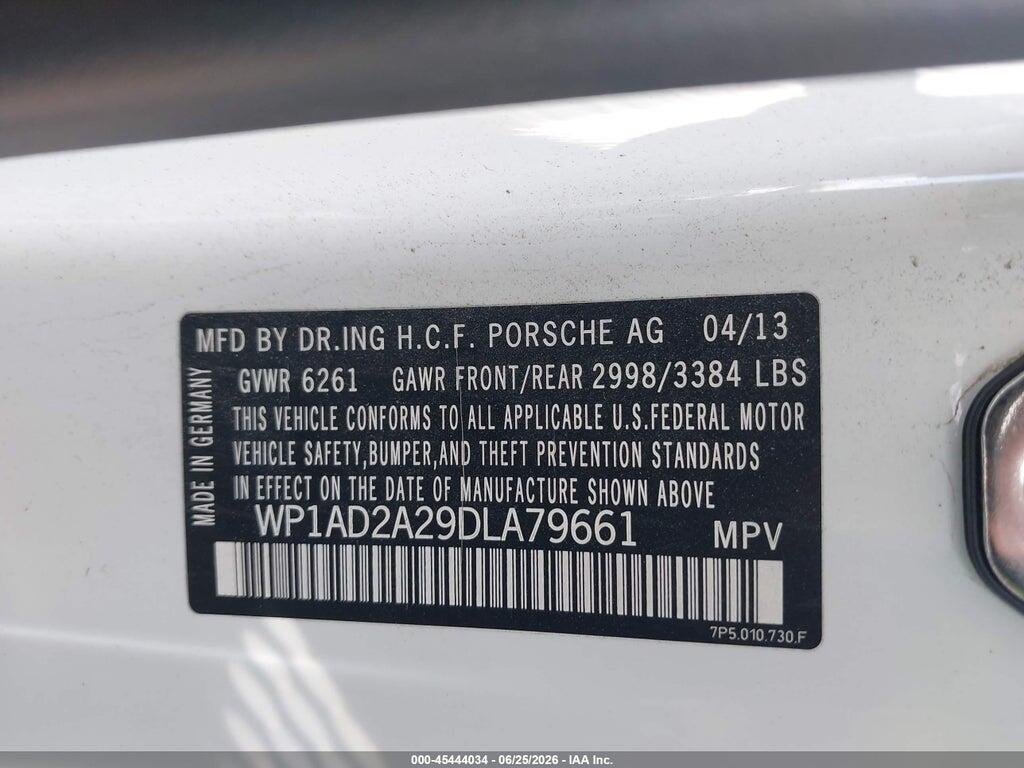 WP1AD2A29DLA79661 2013 PORSCHE CAYENNE photo no. 9