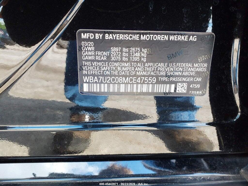 WBA7U2C08MCE47559 2021 BMW 750I photo no. 9
