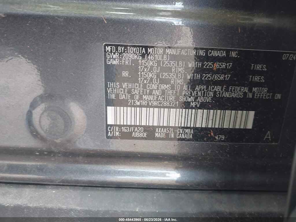 2T3W1RFV9RC288321 2024 TOYOTA RAV4 photo no. 9