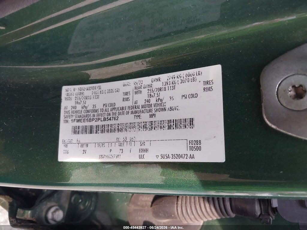 1FMEE5BP2PLB54762 2023 FORD BRONCO photo no. 9
