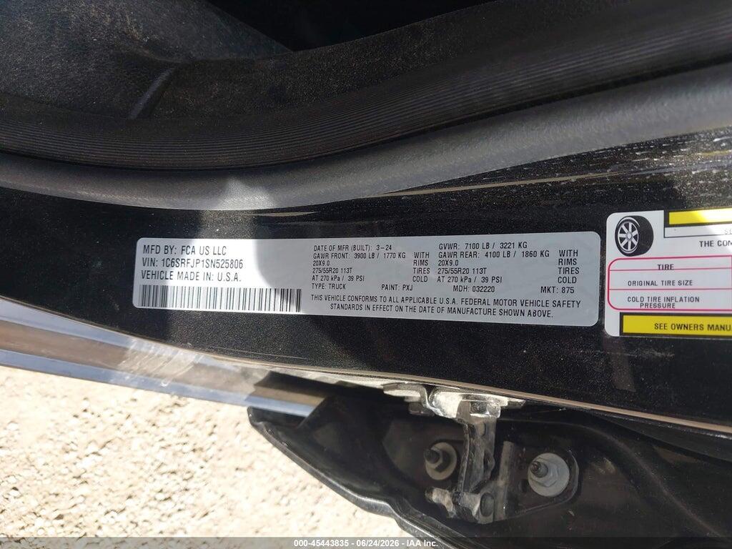 1C6SRFJP1SN525806 2025 RAM 1500 photo no. 9
