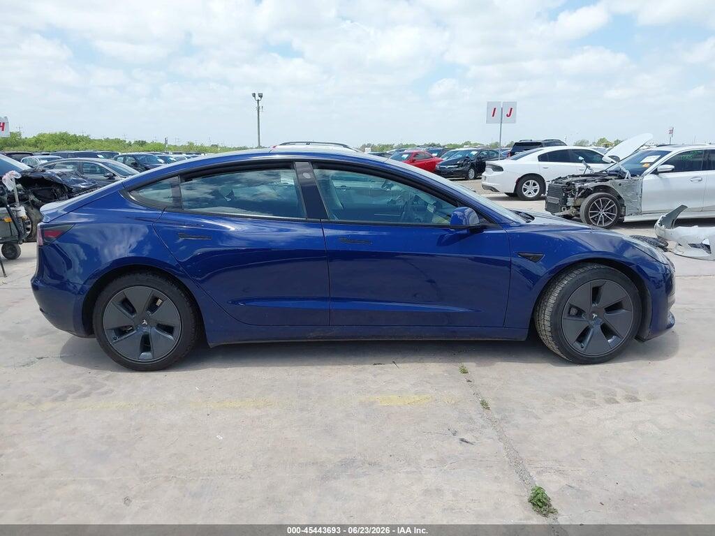 5YJ3E1EA2NF349305 2022 TESLA MODEL 3 photo no. 12