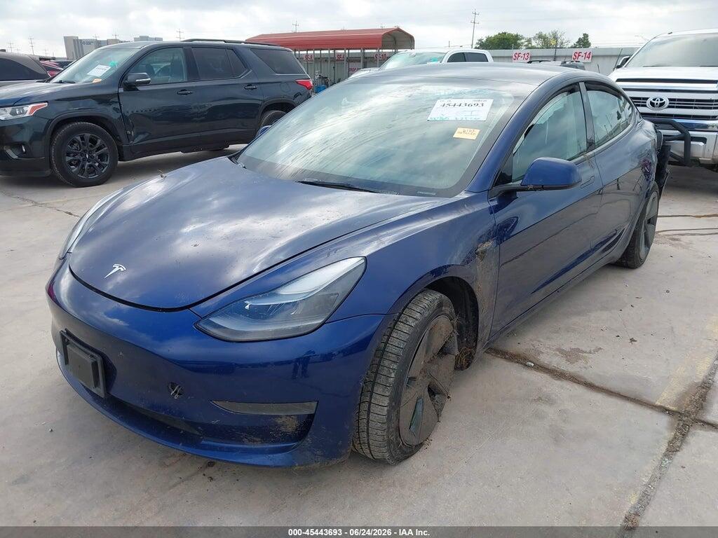 5YJ3E1EA2NF349305 2022 TESLA MODEL 3 photo no. 2