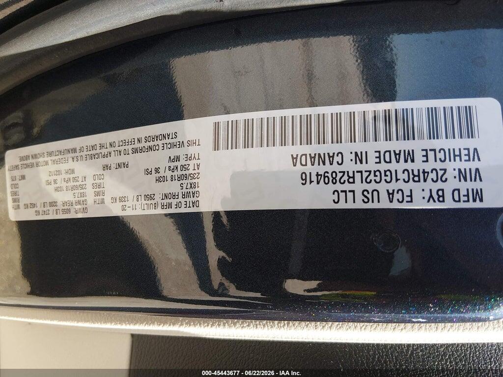 2C4RC1GG2LR289416 2020 CHRYSLER PACIFICA photo no. 9