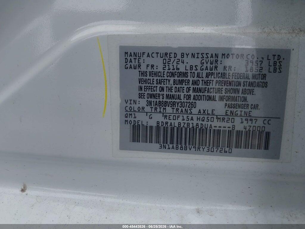 3N1AB8BV9RY307260 2024 NISSAN SENTRA photo no. 9