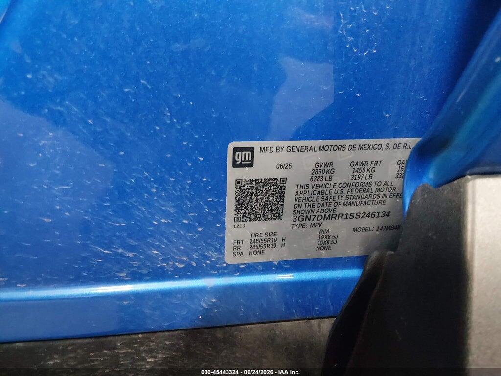 3GN7DMRR1SS246134 2025 CHEVROLET EQUINOX EV photo no. 9