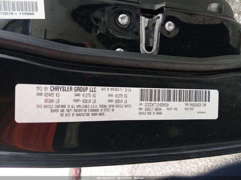 2C3CDXCT1EH250550 2014 DODGE CHARGER photo no. 9