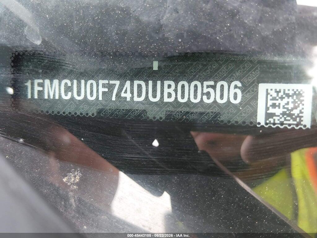 1FMCU0F74DUB00506 2013 FORD ESCAPE photo no. 9
