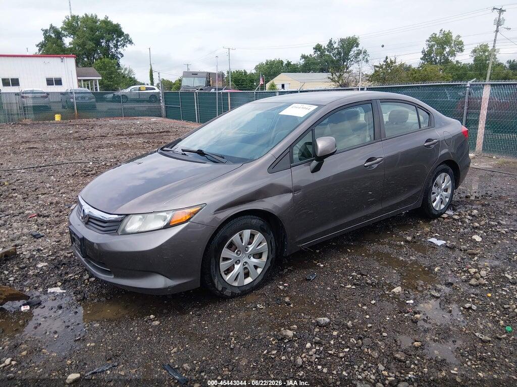 19XFB2F5XCE009528 2012 HONDA CIVIC photo no. 2