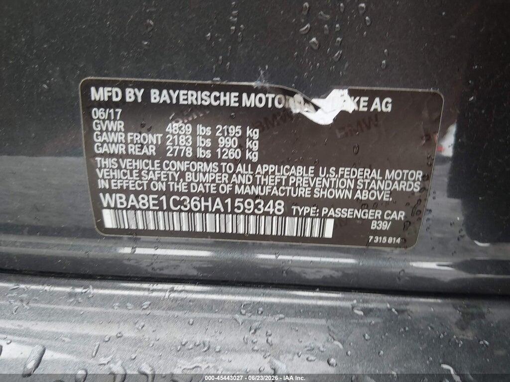 WBA8E1C36HA159348 2017 BMW 330E photo no. 9