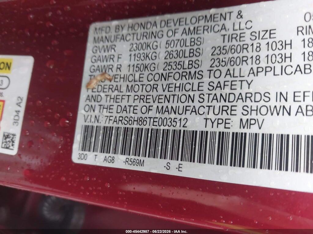7FARS6H86TE003512 2026 HONDA CR-V HYBRID photo no. 9