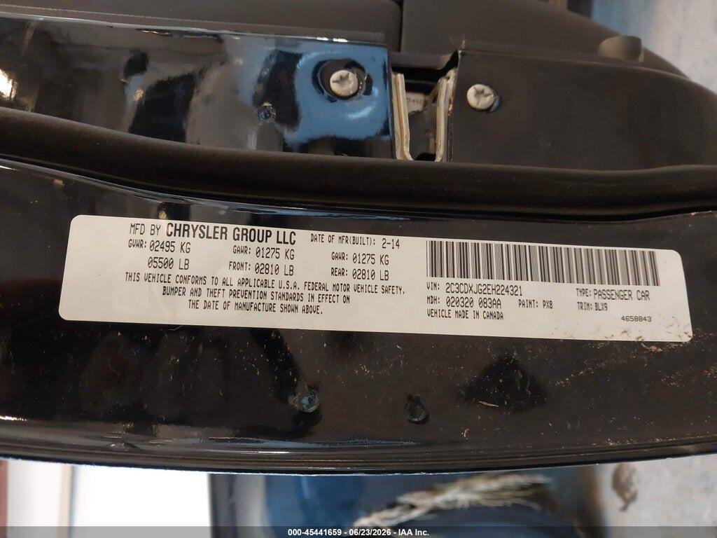 2C3CDXJG2EH224321 2014 DODGE CHARGER photo no. 9