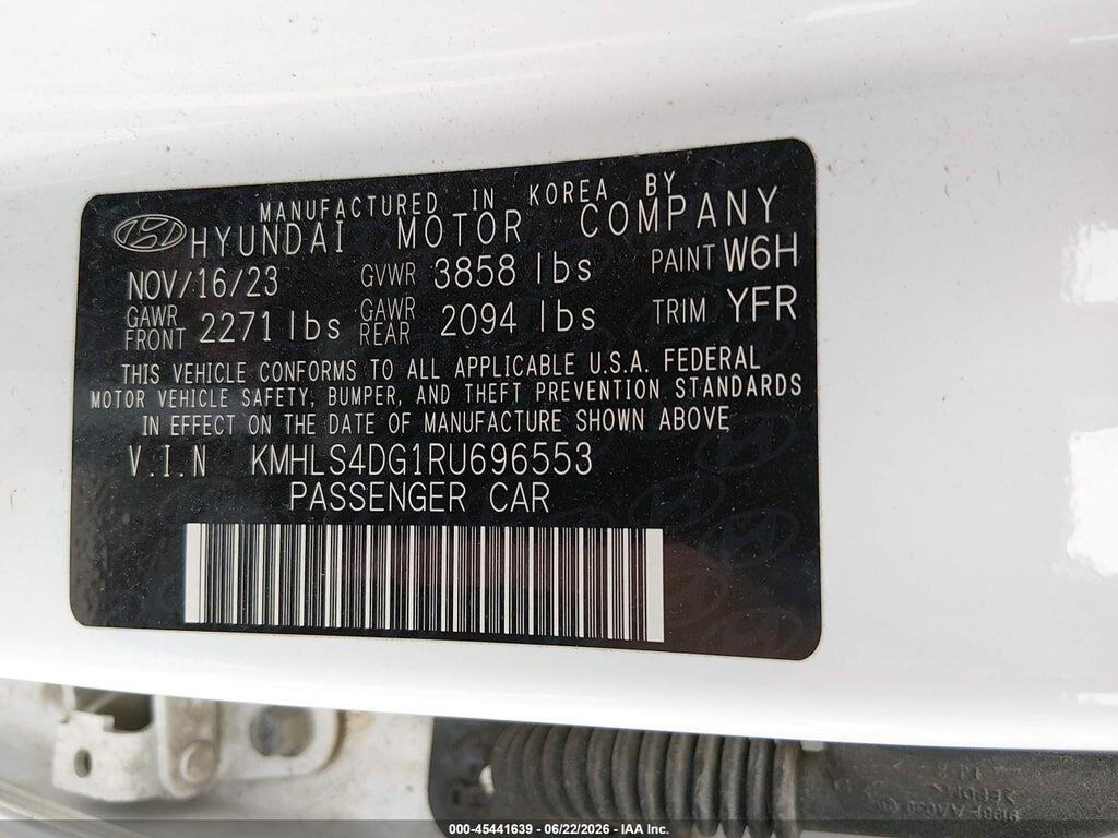 KMHLS4DG1RU696553 2024 HYUNDAI ELANTRA photo no. 9