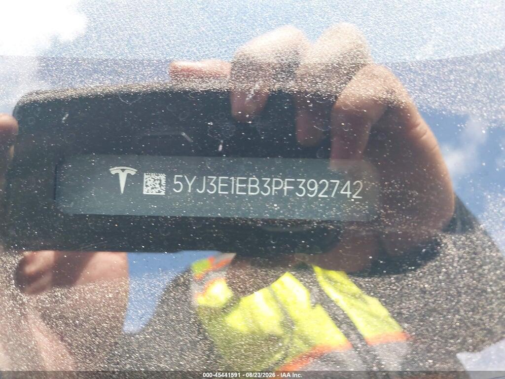 5YJ3E1EB3PF392742 2023 TESLA MODEL 3 photo no. 9