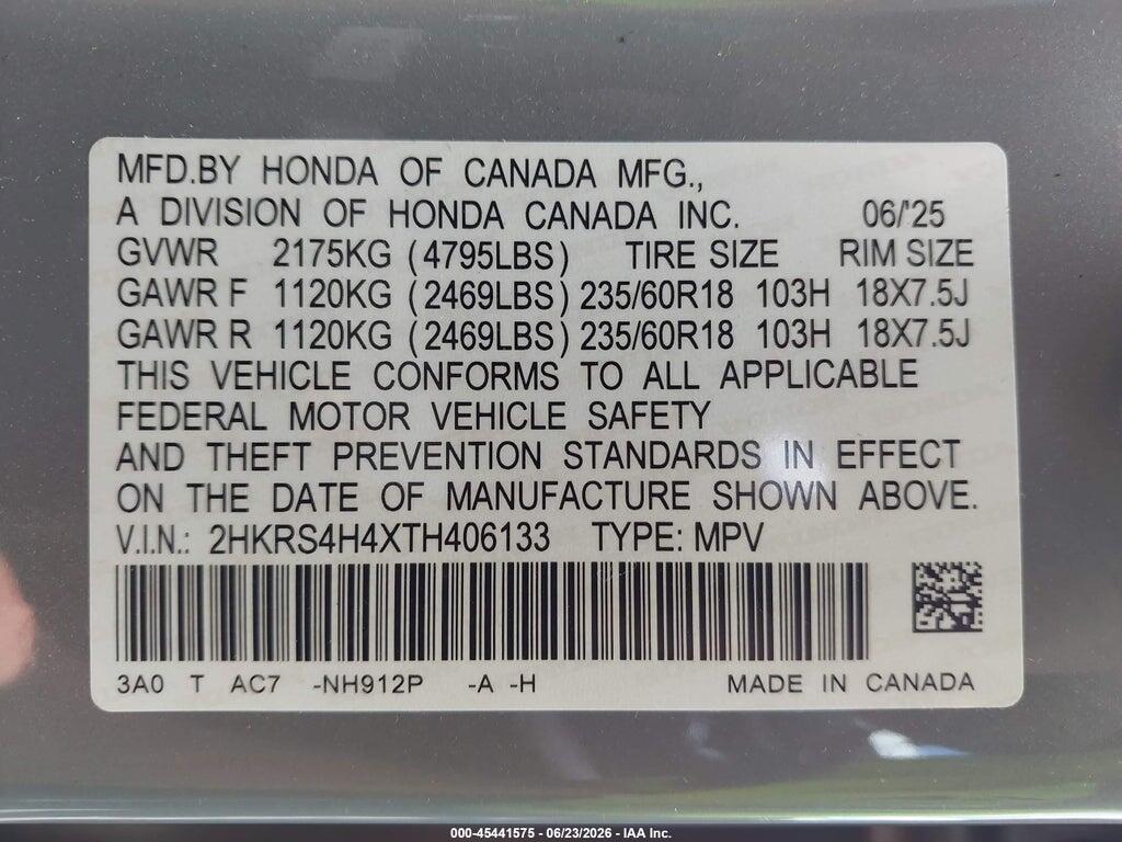 2HKRS4H4XTH406133 2026 HONDA CR-V photo no. 9