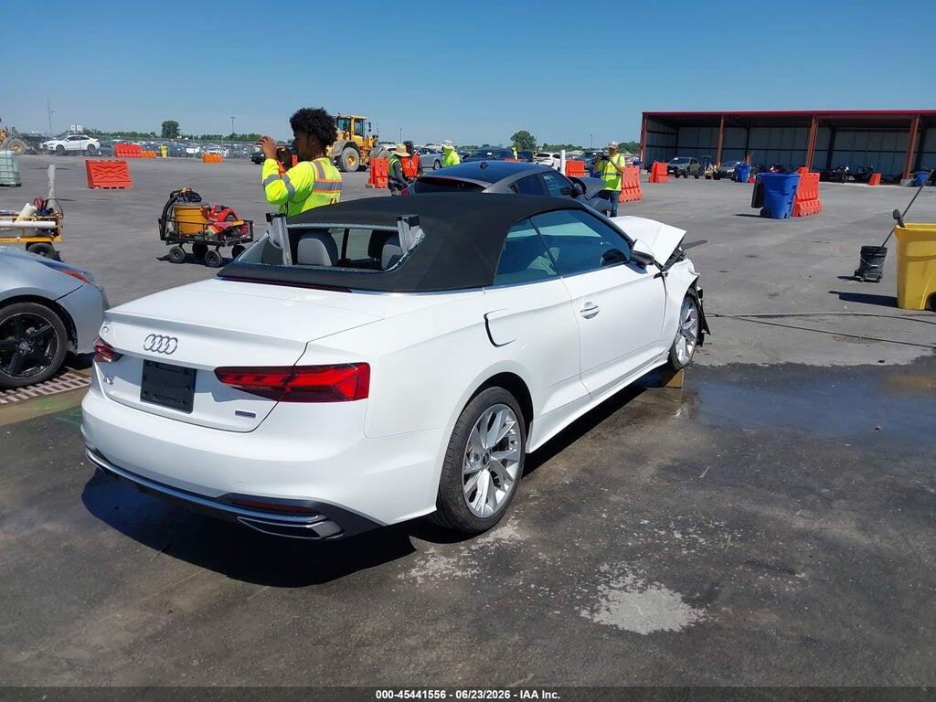 WAU2AGF55NN004392 2022 AUDI A5 CABRIOLET photo no. 4