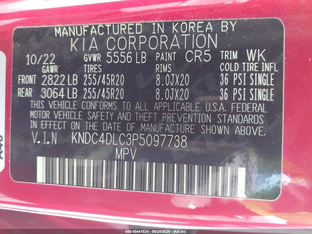 KNDC4DLC3P5097738 2023 KIA EV6 photo no. 9