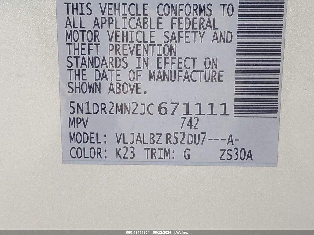 5N1DR2MN2JC671111 2018 NISSAN PATHFINDER photo no. 9