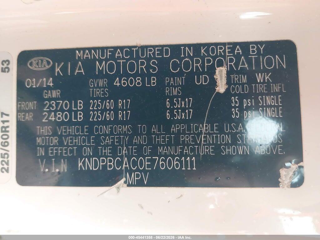 KNDPBCAC0E7606111 2014 KIA SPORTAGE photo no. 9