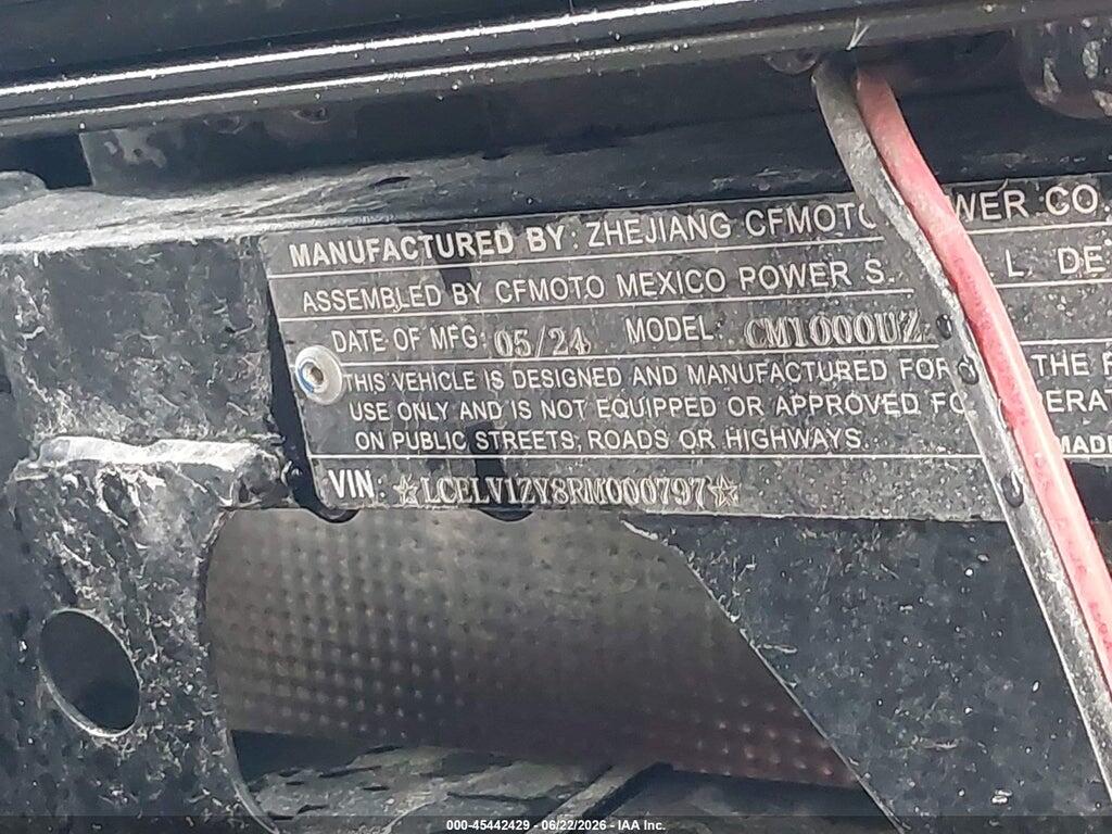 LCELV1ZY8RM000797 2024 CF MOTO UFORCE photo no. 10