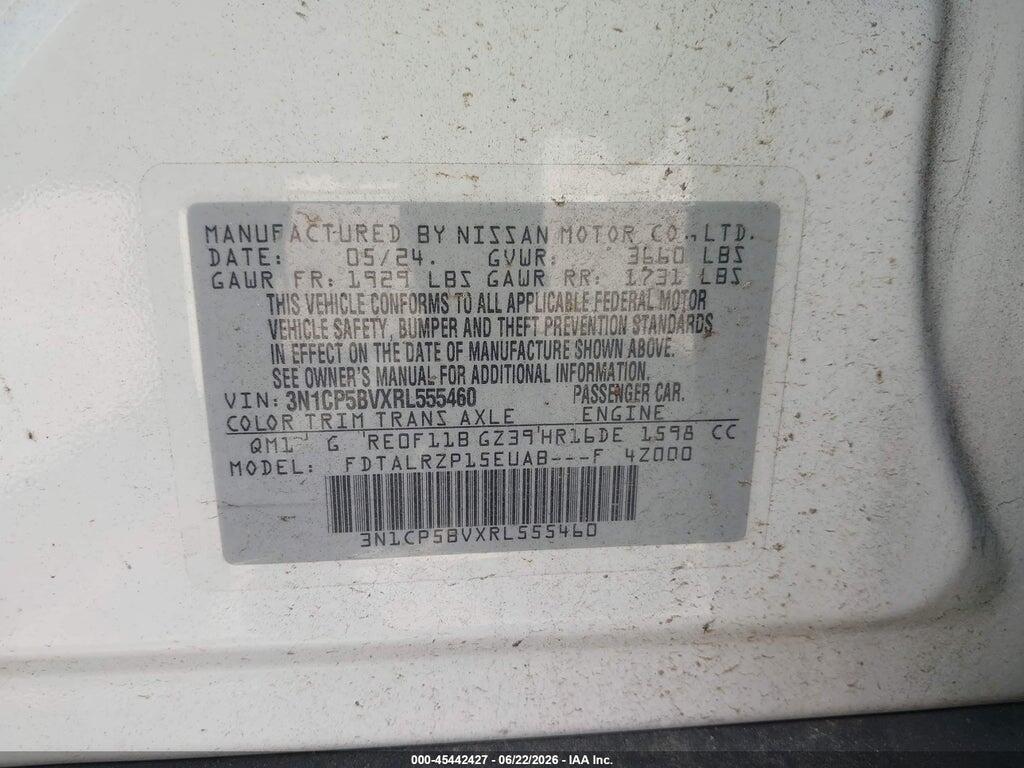3N1CP5BVXRL555460 2024 NISSAN KICKS photo no. 9