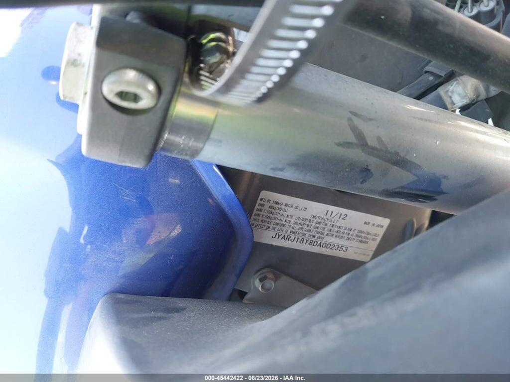 JYARJ18Y8DA002353 2013 YAMAHA FZ6 photo no. 10
